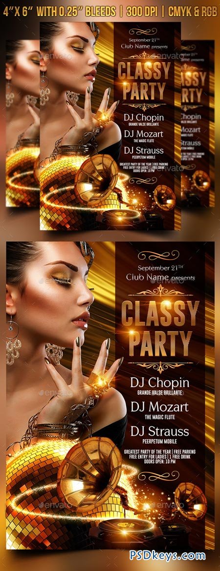 Classy Party Flyer Template 8961049