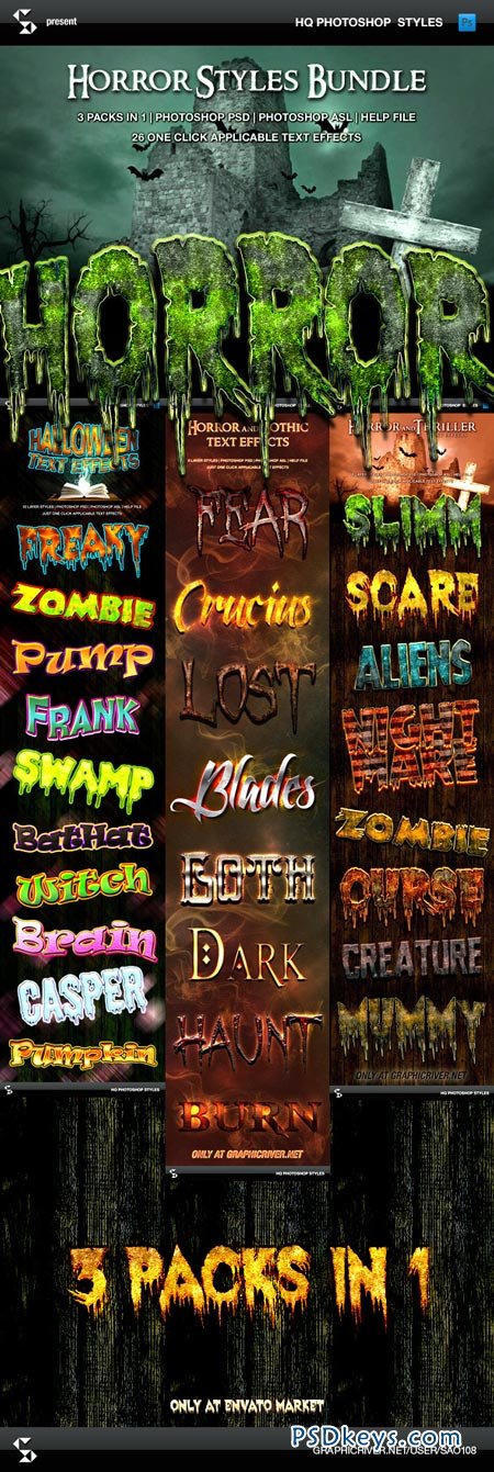 Horror and Halloween Styles Bundle 9140485