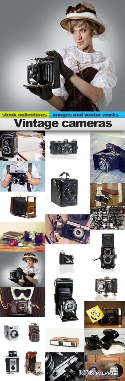 Vintage cameras 25xUHQ JPEG