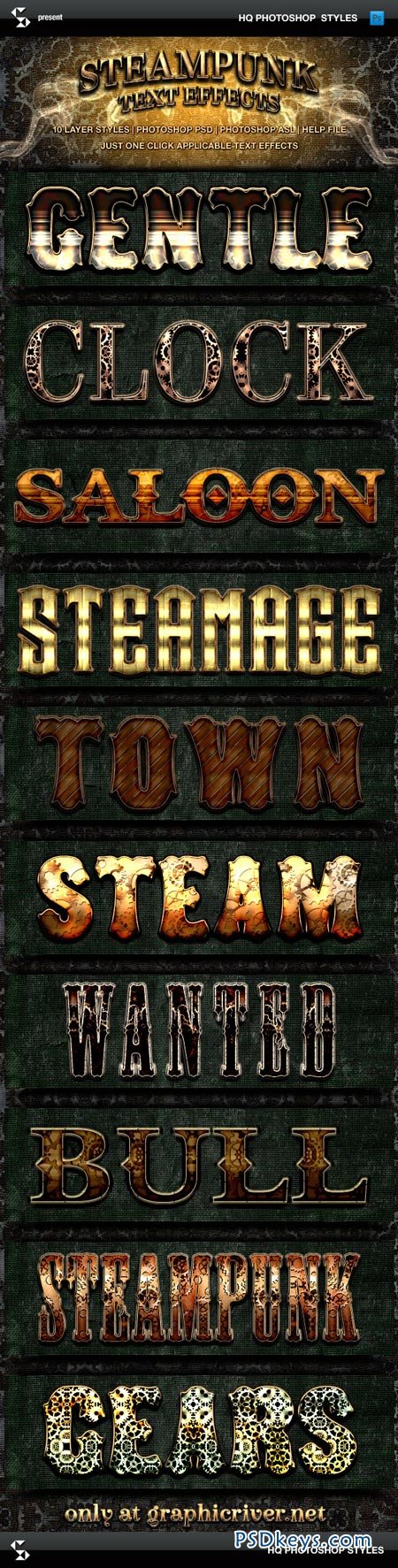 Steampunk Text Effects 9020781