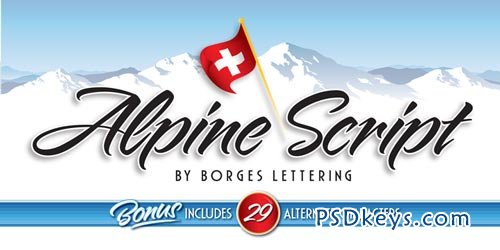 Alpine Script Font for $42