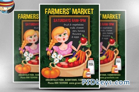 Farmer's Market Flyer Template 66981