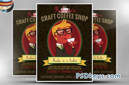 Craft Coffee Flyer Template 66980