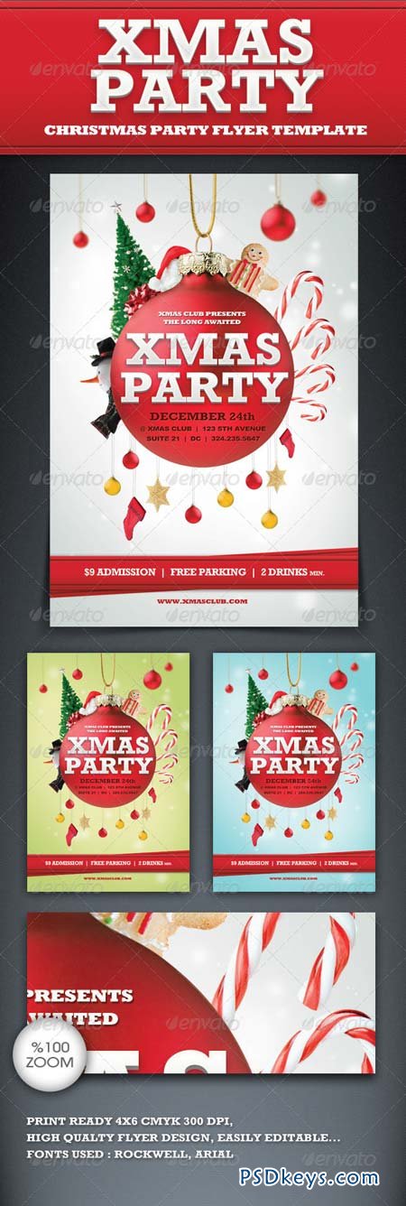 Xmas Party Flyer Template 916962