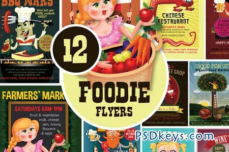 12 Foodie Flyers Bundle 68532
