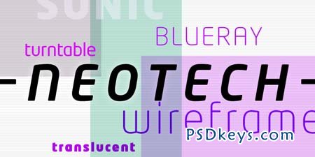 Neo Tech Font Family - 12 Fonts for $780