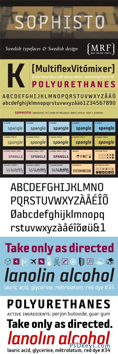 Sophisto Font Family - 34 Fonts for $756