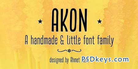 Akon Font Family - 2 Fonts for $29