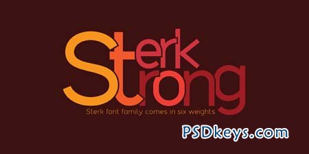 Sterk Font Family - 6 Fonts for $74