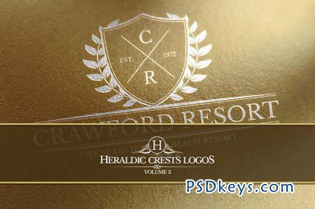 Heraldic Crest Logos Vol.3 39021