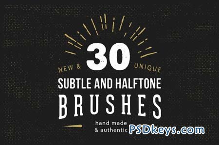 30 Subtle Halftone Brushes 95975