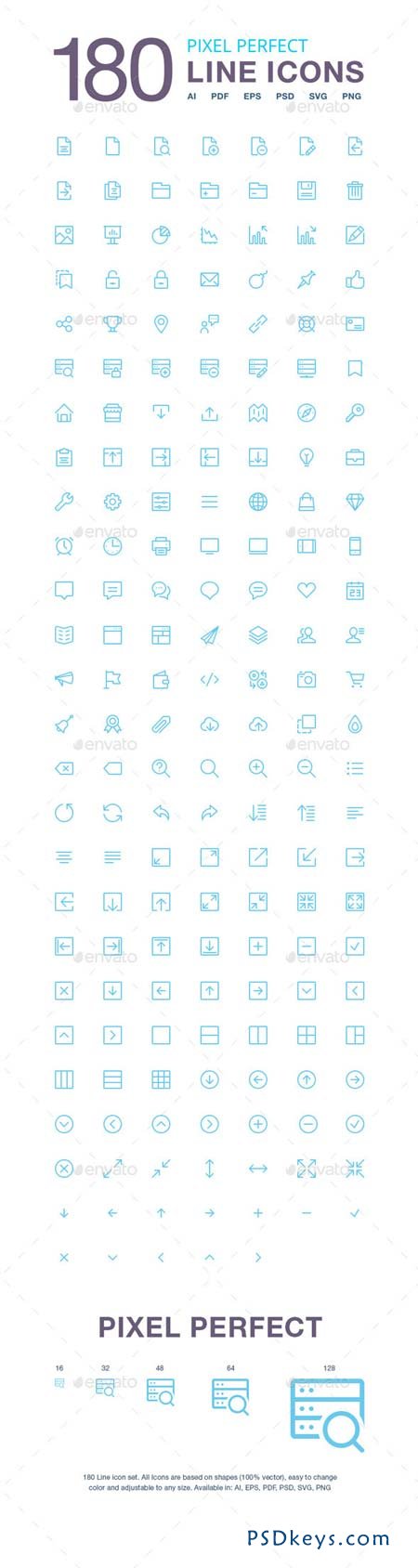 180 Vector Line Icons Pack 8759420