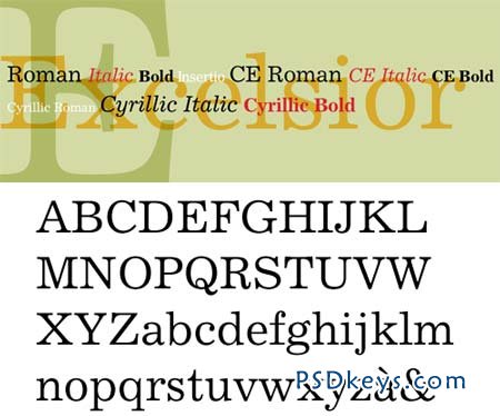 Excelsior Font Family - 3 Fonts for $78