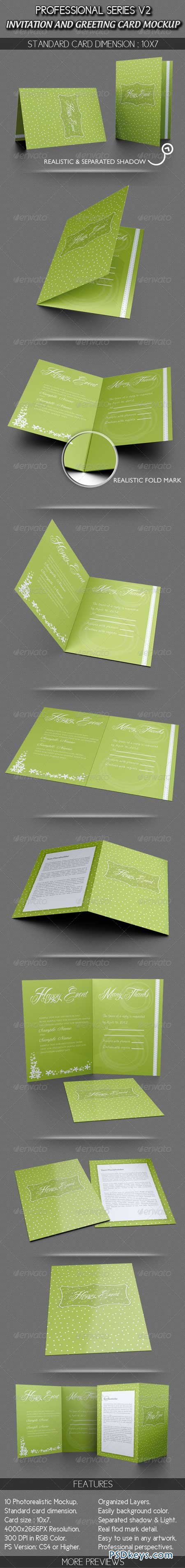 Invitation and Greeting Card Mockup V1 2821029