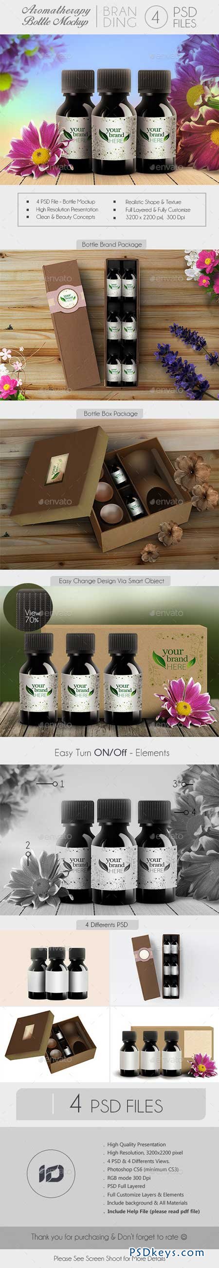 Aromatherapy Bottle Branding Mock-Up 9225444