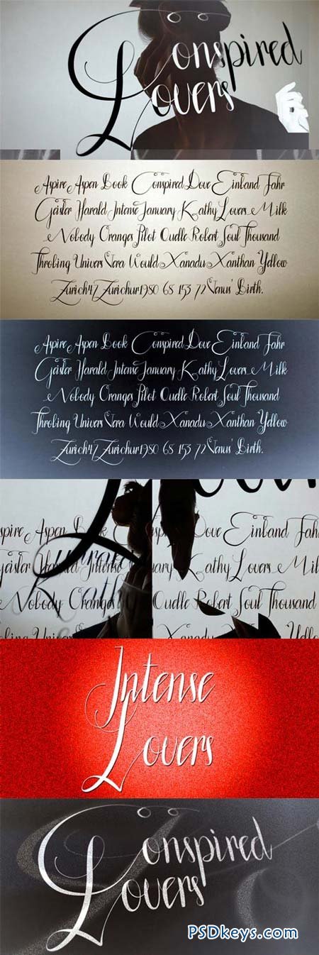 Conspired Lovers Font for $39