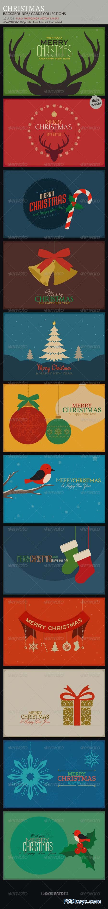Christmas Backgrounds-Cards Collection 5978609