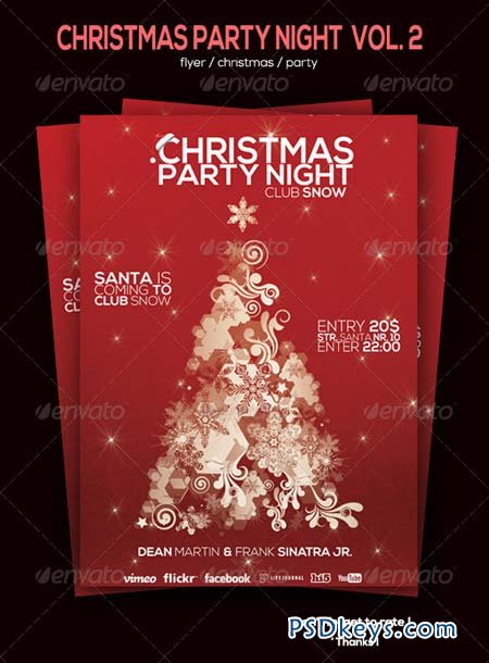 Christmas Party Flyer Vol. 2 6078132 » Free Download Photoshop Vector ...