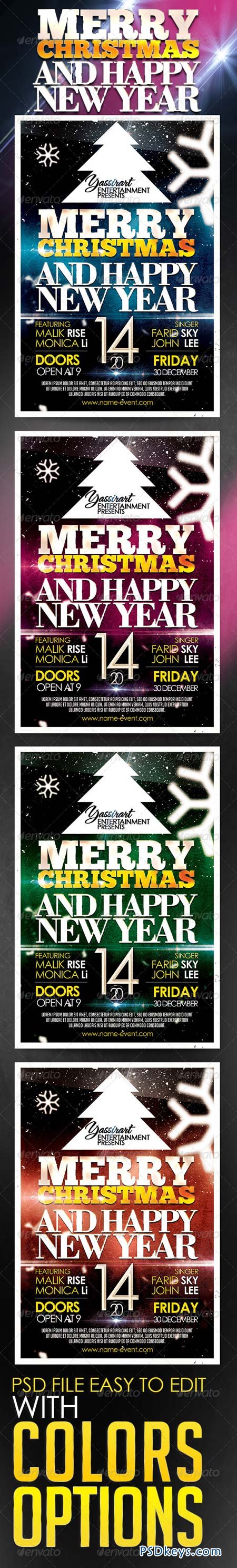 Marry Christmas Party Flyer Template 5780408