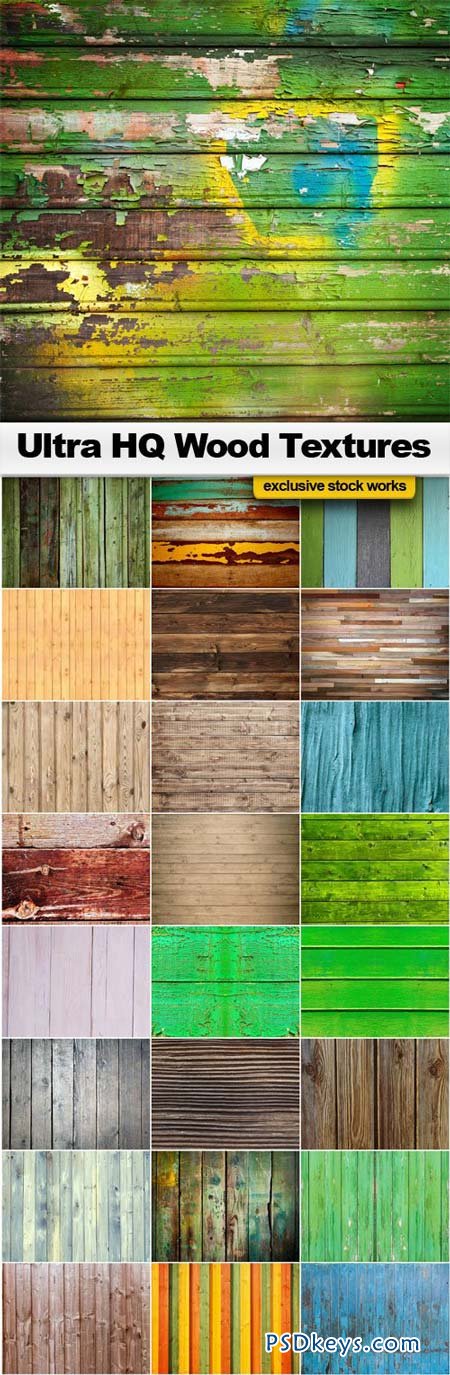 Wood Textures - 25xJPEGs