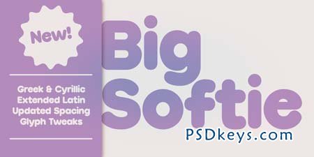 Big Softie Font for $25