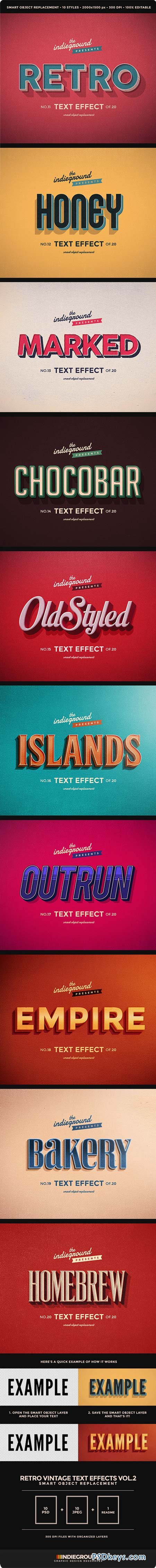 Retro Vintage Text Effects Vol. 2 9302226