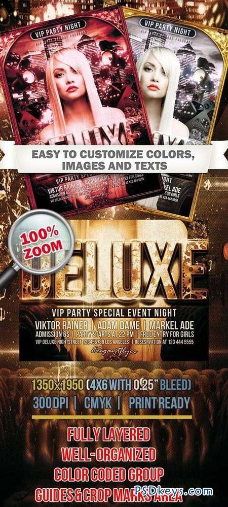 Deluxe Party  Club and Party Flyer PSD Template