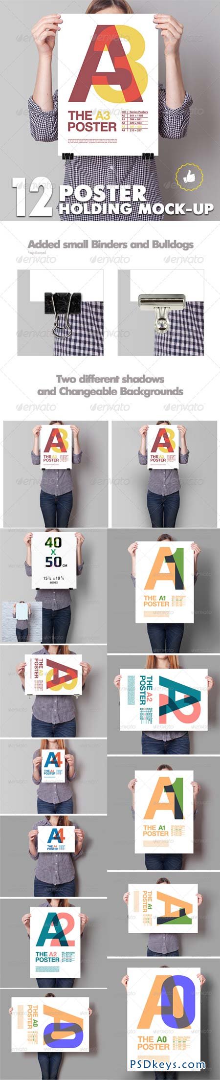 Poster Mockup 12 Different Images 5788286
