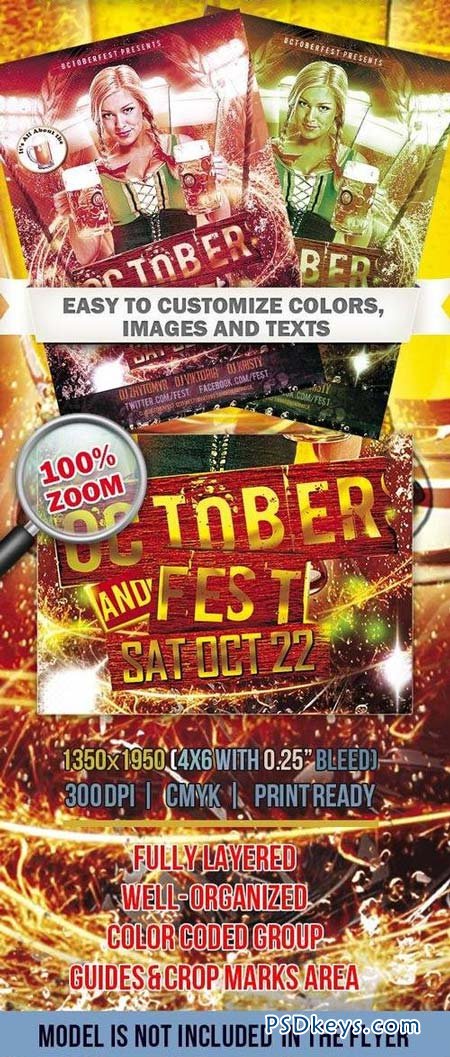 October Fest  Club and Party Flyer PSD Template