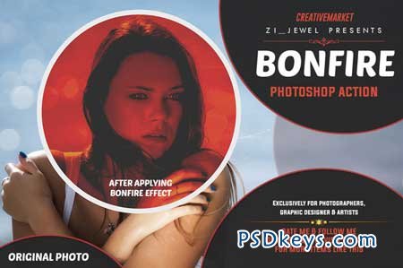 Bonfire Photoshop Action 98112