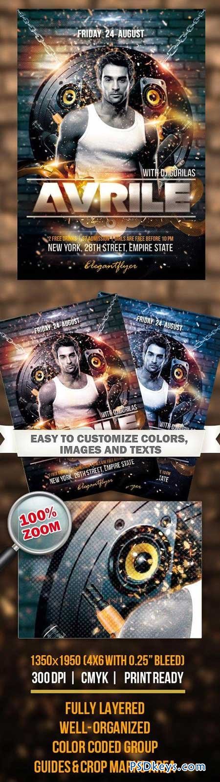 Special Guest  Flyer PSD Template