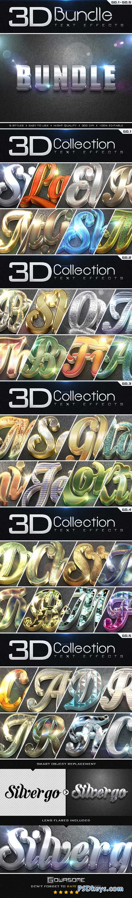 3D Collection Text Effects Bundle 9276680