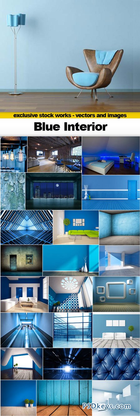 Blue Interior - 25xJPEGs