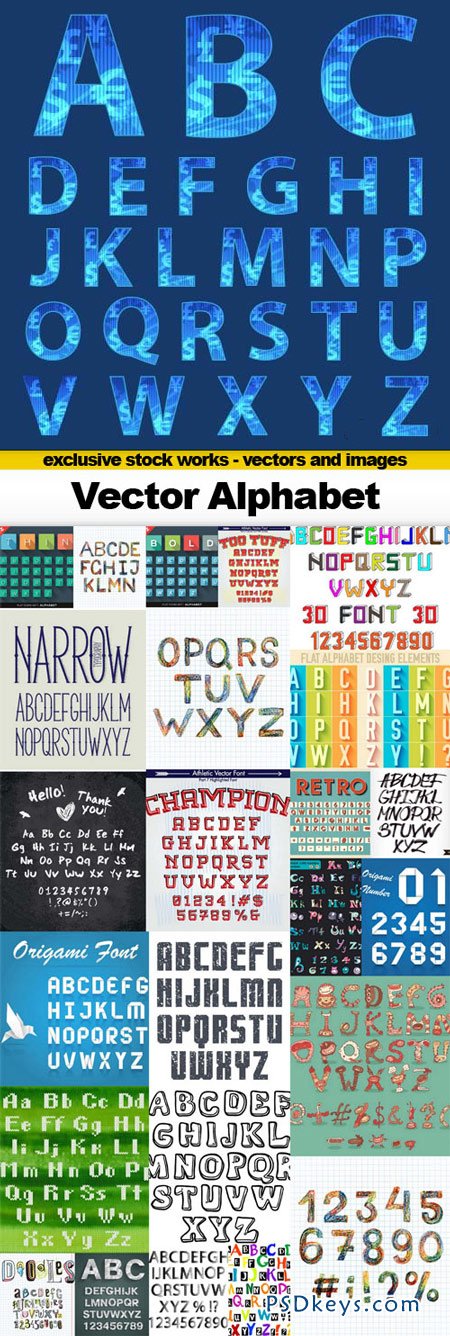 Vector Alphabet - 25xEPS