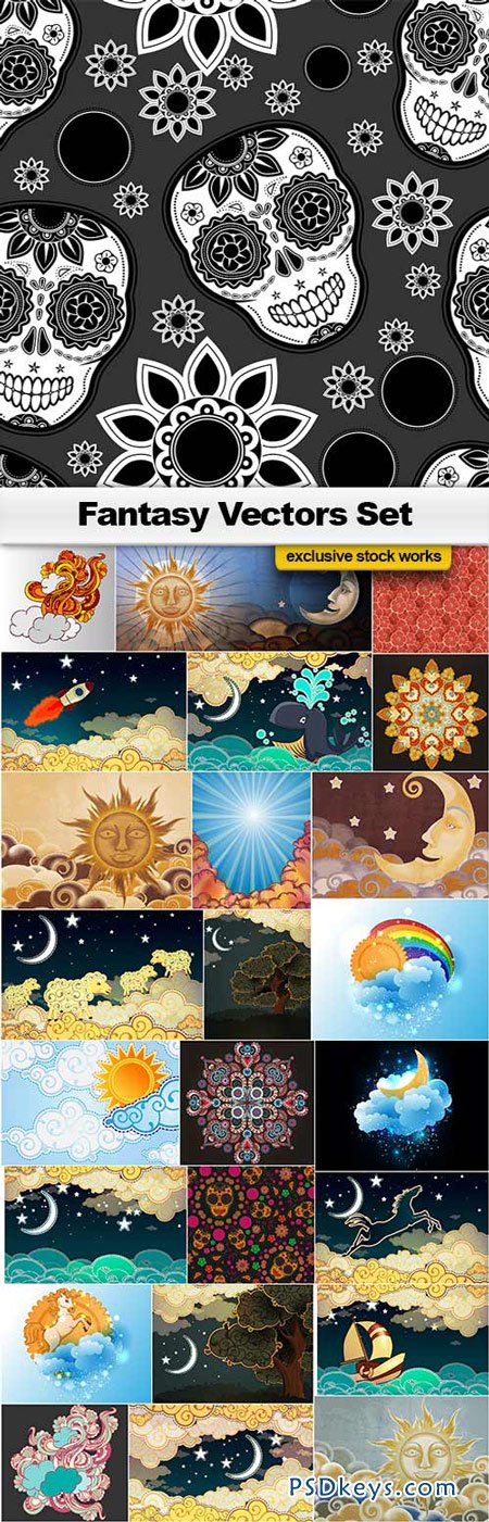 Fantasy Vectors - 25xEPS
