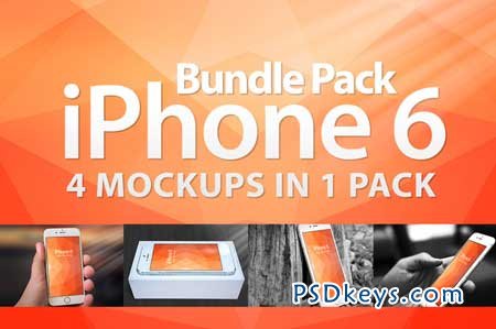 Mockup Iphone 6 Bundle Pack 4in1 107757