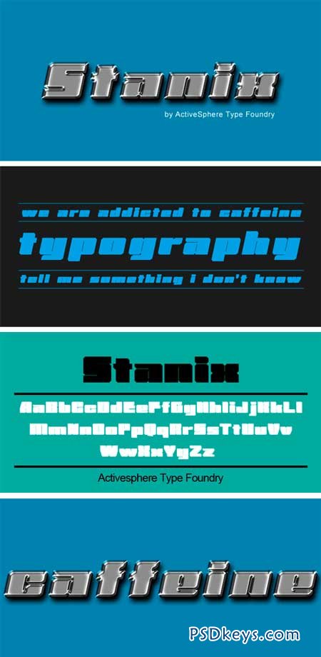Stanix Font Family - 2 Fonts for $51