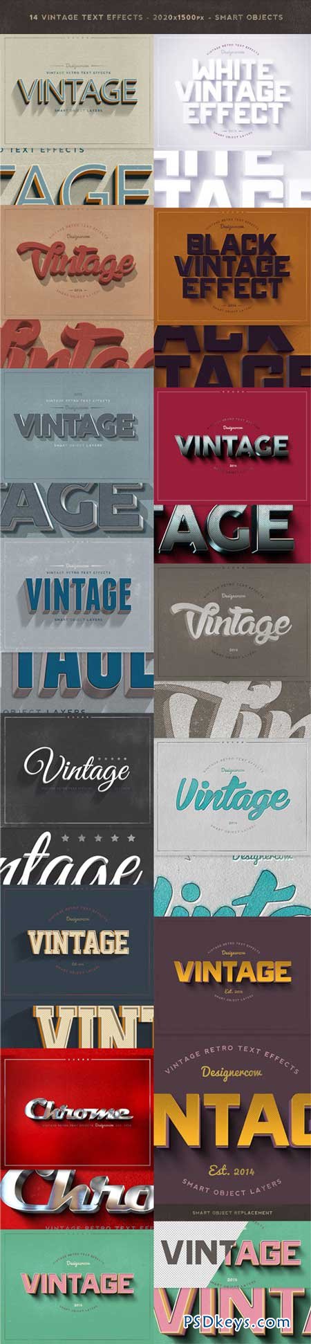 New Vintage Retro Text Effects 9373491