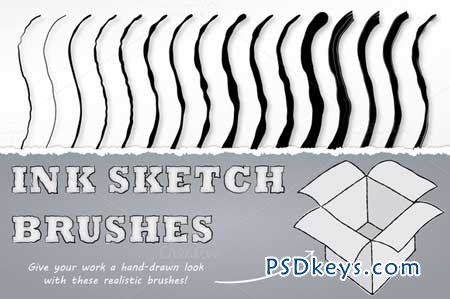 Ink Sketch Brushes 30834