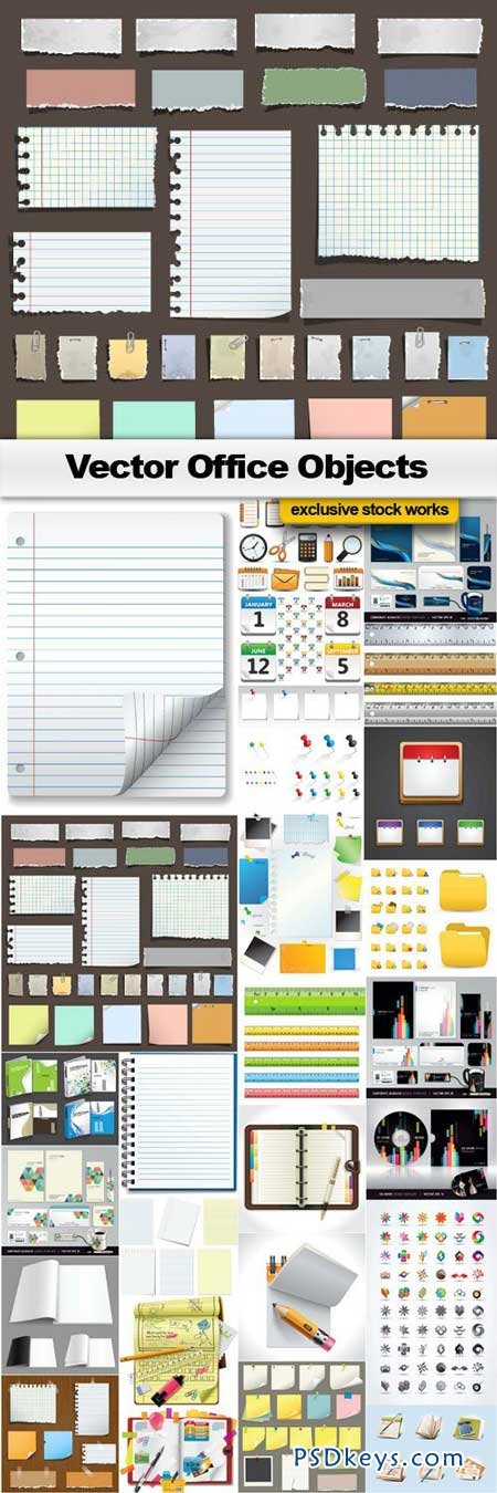 Vector Office Objects - 26xEPS