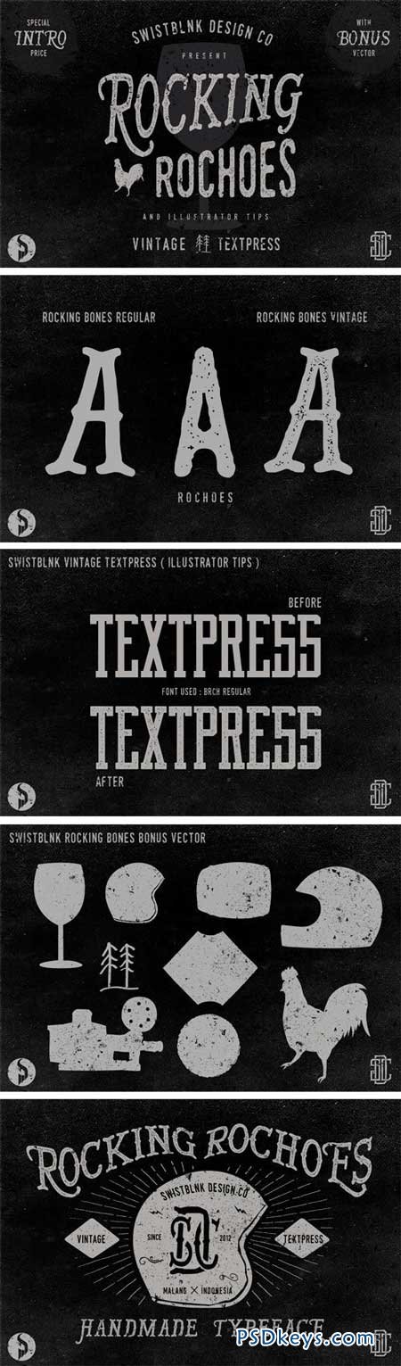 Rocking Rochoes Font Family - 3 Fonts for $17