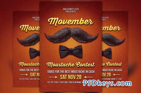 Movember Mustache Contest Template 109837