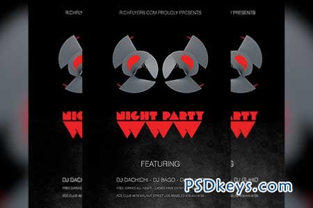 WWW Night Party Flyer 109373