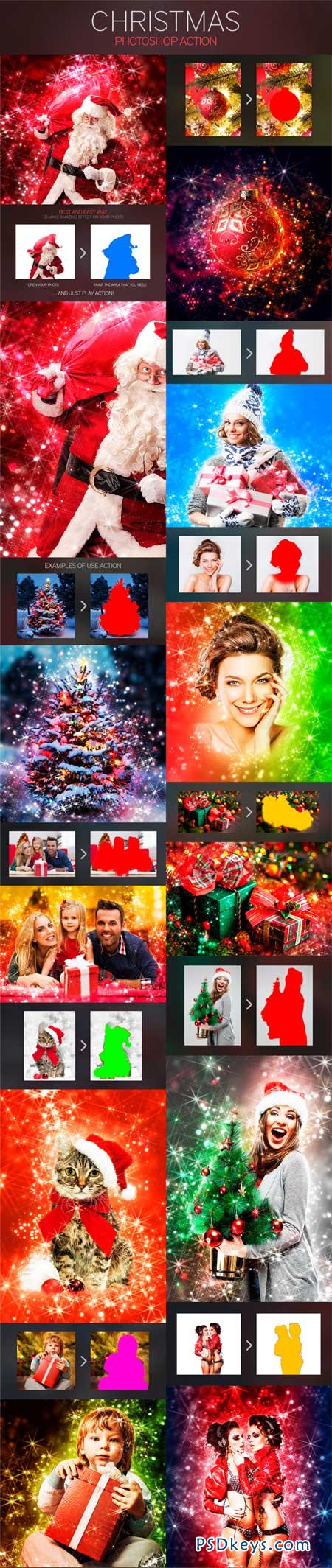 Christmas Photoshop Action 9409331
