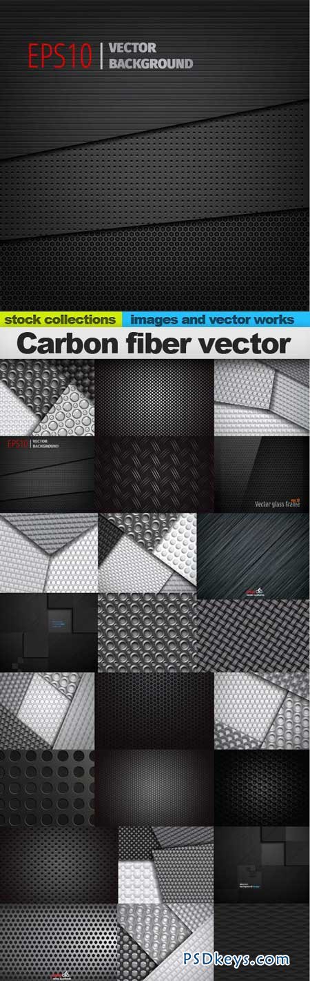 Carbon fiber vector 25xEPS