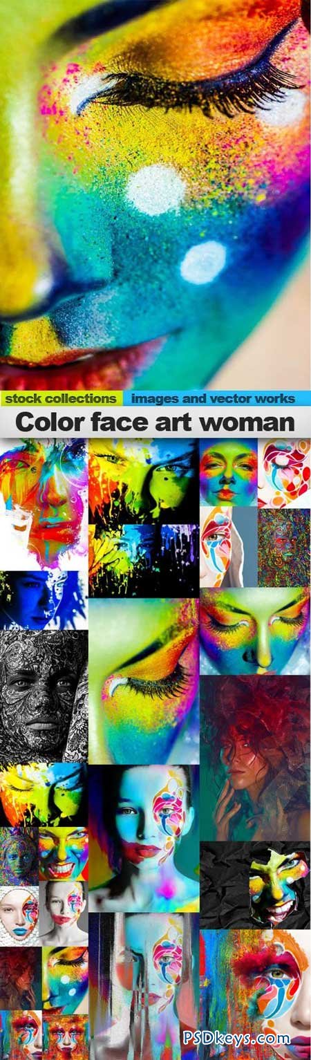 Color face art woman 25xUHQ JPEG