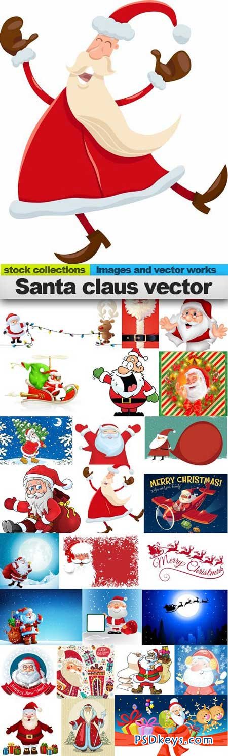 Santa claus vector 25xEPS
