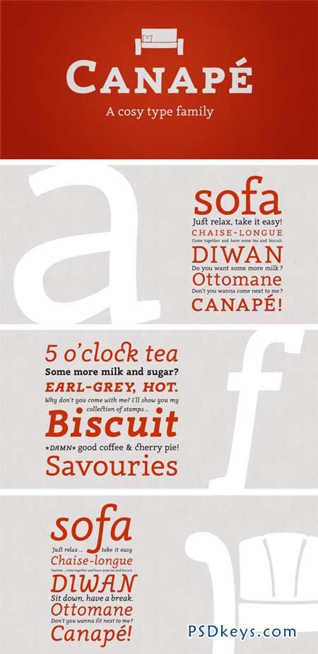 Canape Font Family - 4 Fonts for $165