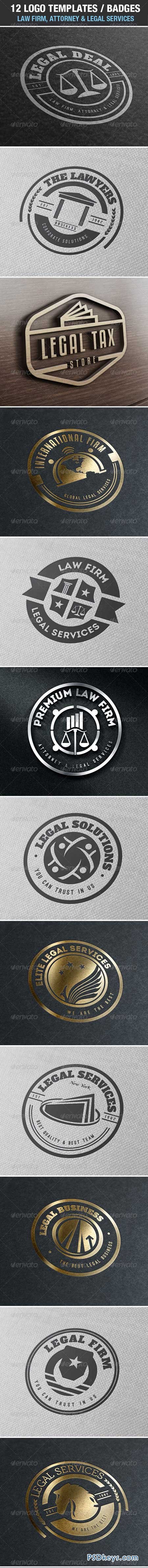 12 Logos & Badges Law Firm & Legal Services 7048297