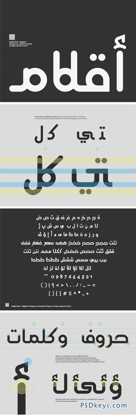Aqlaam Arabic Font for $20